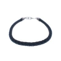 Braided Leather Cord Bracelet - Image 2