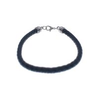 Braided Leather Cord Bracelet - Image 3