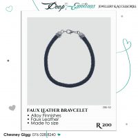 Braided Leather Cord Bracelet - Image 8