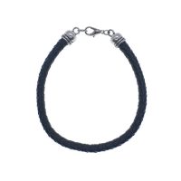 Braided Leather Cord Bracelet - Image 5