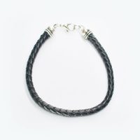 Braided Leather Cord Bracelet - Image 6