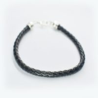 Braided Leather Cord Bracelet - Image 7