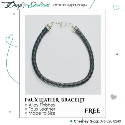 Braided Leather Cord Bracelet - Image 9